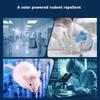1 stk Solcelledrevet dyreavskrekker Kontinuerlig 24-timers beskyttelse Ultralyd Blits Fugl Dyr Hørbar og Visuell Alarm