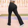 Women Yoga Pants High Waist Ruched Fitness Trousers Solid Color Hip Lifting Wide-leg Fitness Sport Pants Streetwear