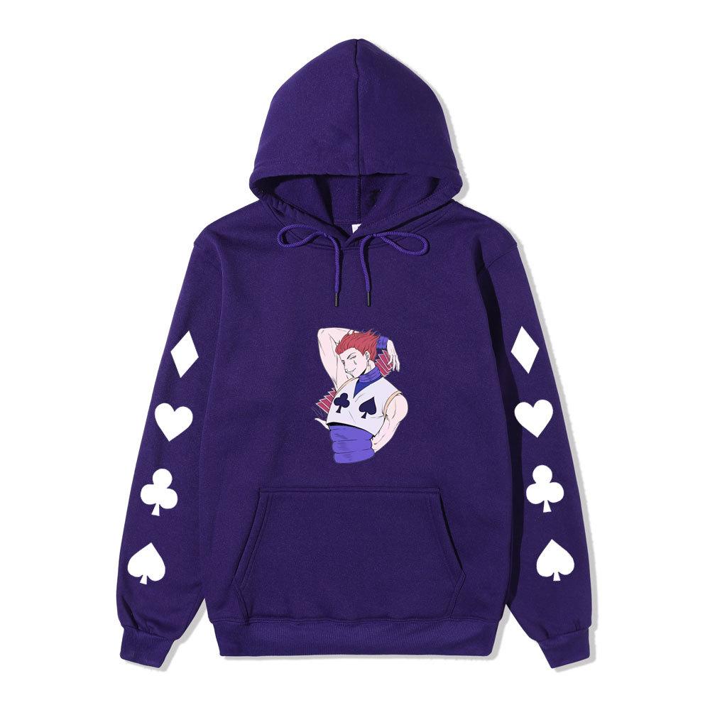 Hunter X Hunter Hisoka Anime Print Hoodie Unisex Casual Streetwear Long Sleeve Sports Pullover Sweatshirt