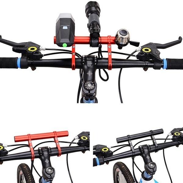 10/20/30 CENTIMETRI Staffa di Estensione Della Bici Singolo/Doppio Mountain Bike Manubrio Extender Tachimetro Torcia Della Bicicletta Supporto Della Lampada supporto