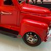 Truck Miniature Vintage Chic Metal Eye-catching Christmas Red Truck Decor for Home