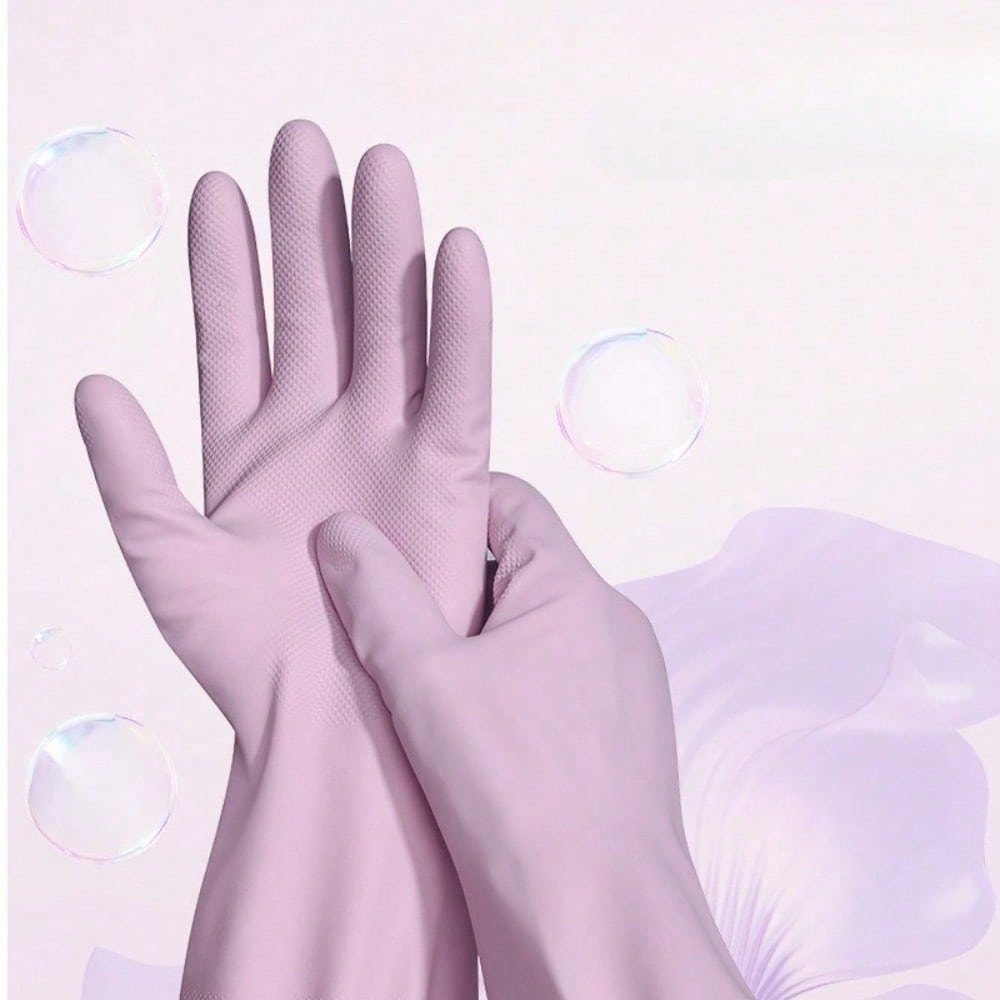 Dishwashing Gloves, Kitchen Women's Household Waterproof Cleaning Thickened Durable Laundry Work Housework