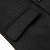 Allthemen Chesterfield Long Wool Trench Plus Solid Cold Sizes Men's Coat, Coat, Sizes, Thick, Color, Warm, Windproof, Protection, Business, Formal,