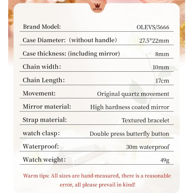 OLEVS Gold Woman Watch Fashion Waterproof Luminous Original Quartz Watch for Women Fashion Elegant Ladies Watches