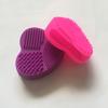 Heart Silicone Make Up Brush Cleaner Wash Scrubber Board Cosmetic Pad Clean