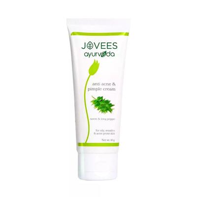 Crema per l'acne con Neem e Pepe (60 g), Crema anti acne e brufoli Neem e pepe lungo Ayurveda