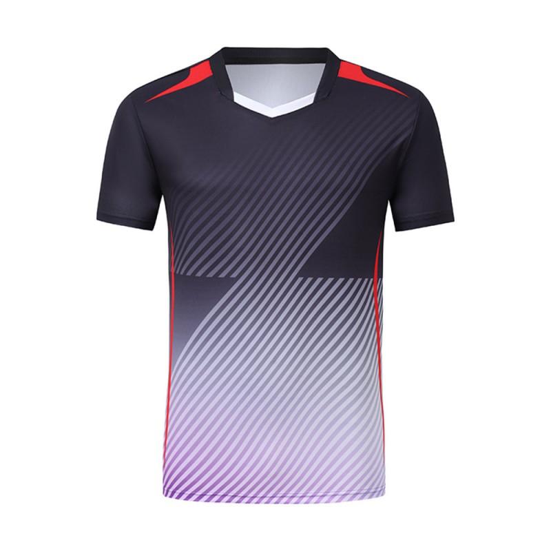 Unisex Badminton Shirt Short Sleeve Quick Dry Breathable Sport T-Shirt Men Women Kids Athletic Wear