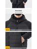 Veste à capuche patchwork pour homme, Automne/Hiver 2025: Manteau d'extérieur en coton tendance et polyvalent - Haut décontracté chaud et coupe-vent