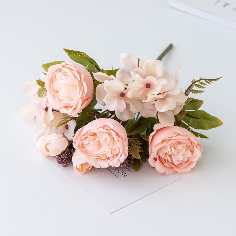 

1/3pcsArtificial Flowers Festival Garland Wedding WreathGarden Rose Bud Archway Fake Bouquet Home Room Decor Silk Hydrangea Gift 1 pc шампанского
