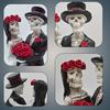 Skeleton Figurine Resin Clearance Halloween Decoration, Gothic Lovers Romantic Bride & Groom Figurine Wedding Statue, Anniversar