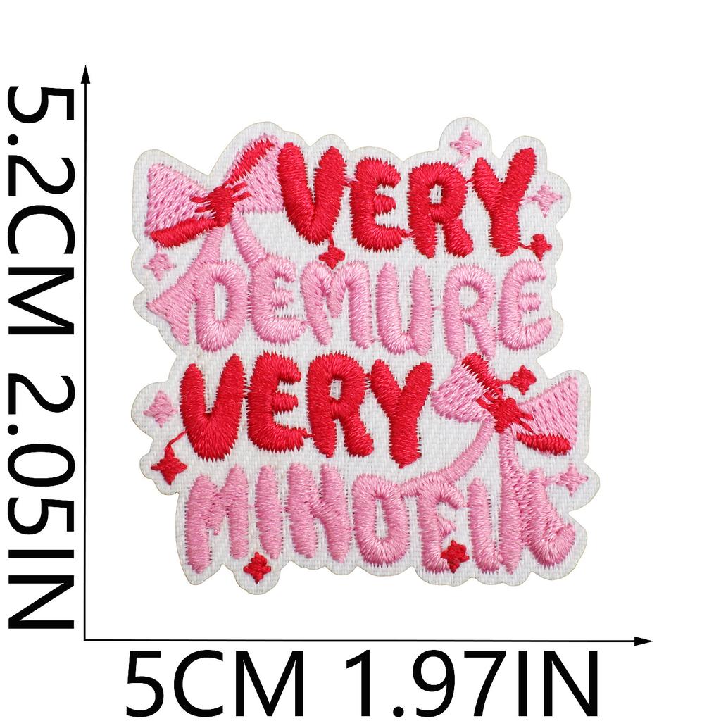 Headgear Dress Up Bow Embroidery Cloth Sticker Clothes Bag Patch Sticker Cherry Bow Computer Embroidery Label Ironing