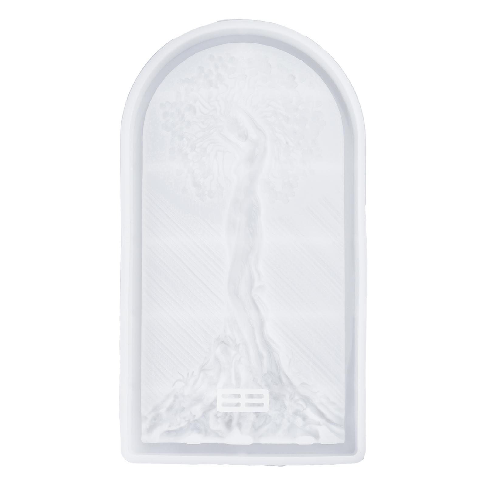 

Semistereo Woman Big Tree Ornament Silicone Mold Epoxy Jewelry Mold Resin Casting Pendant Mold Suitable for Diy Crafts 1 чистый