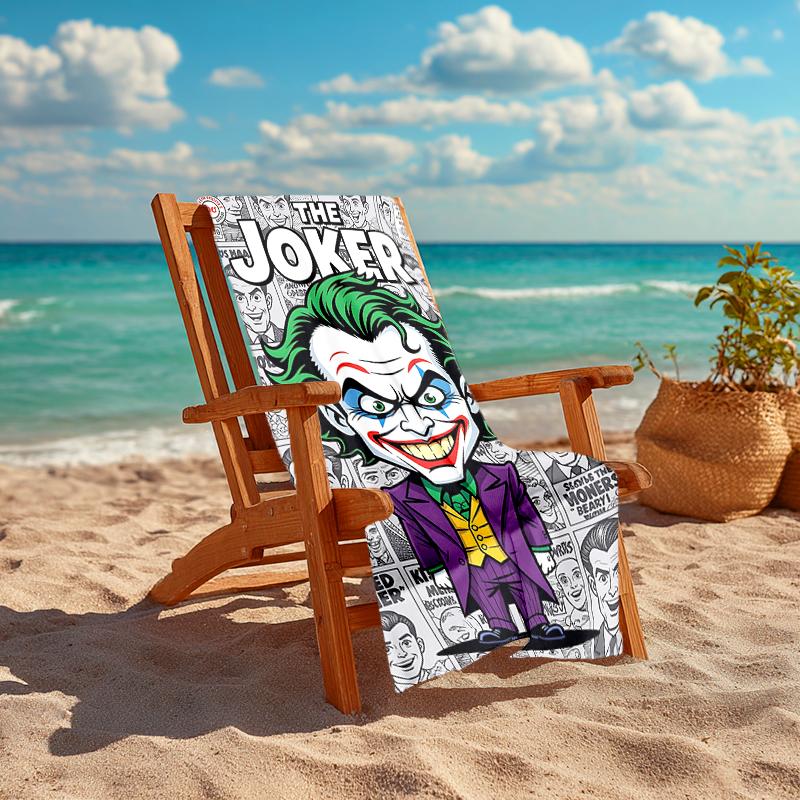 1Pc Joker Comic Cover Beach Towel Quick Dry Multiuse For Beach Pool Gym Yoga Home Travel Christmas Halloween Xmas Gift L124