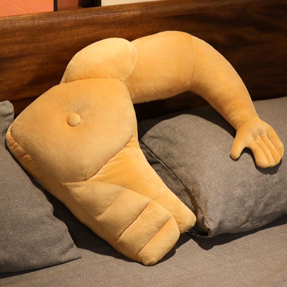 Hunky Chest Arm Pillow Plush Body Shape Pillow Creative Boyfriend Pillow  Sleep Cushion