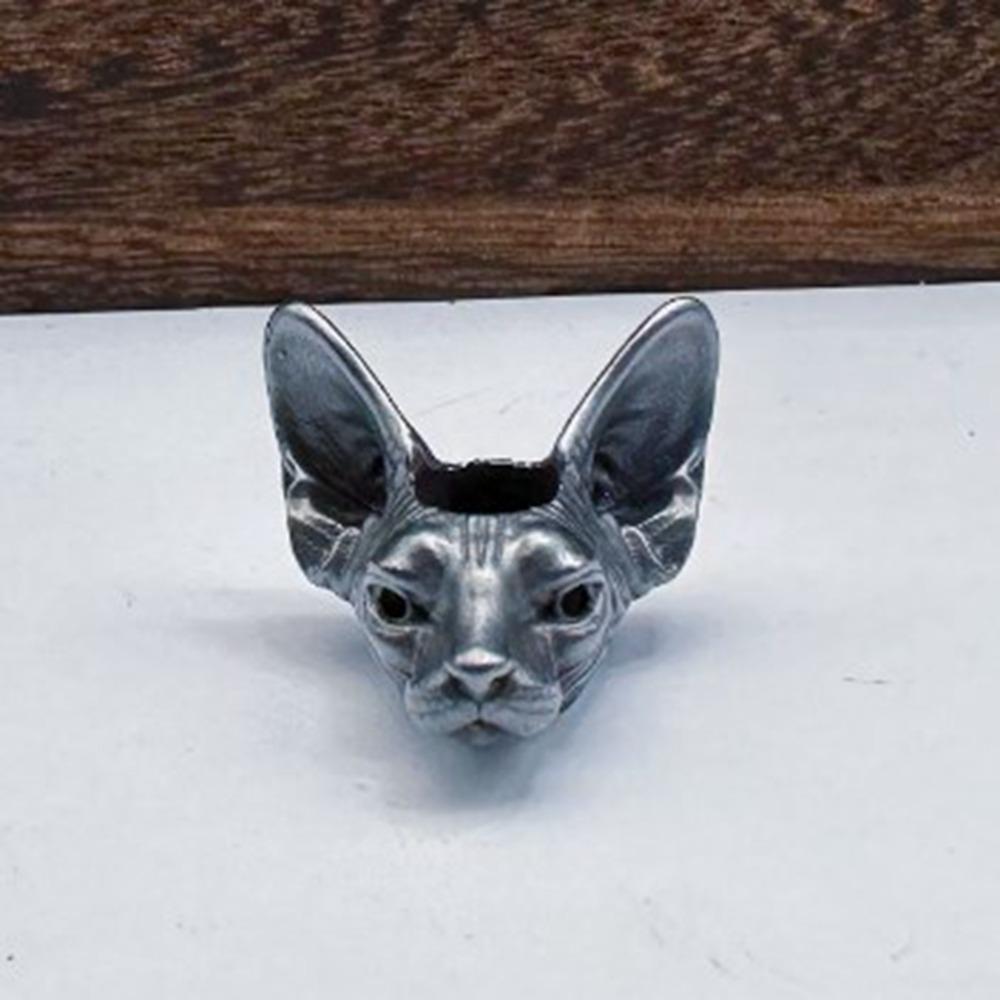 

Ручная работа Голова кошки слона Сделай сам Ювелирные аксессуары Животное Бусина из паракорда EDC Инструмент для улицы 5