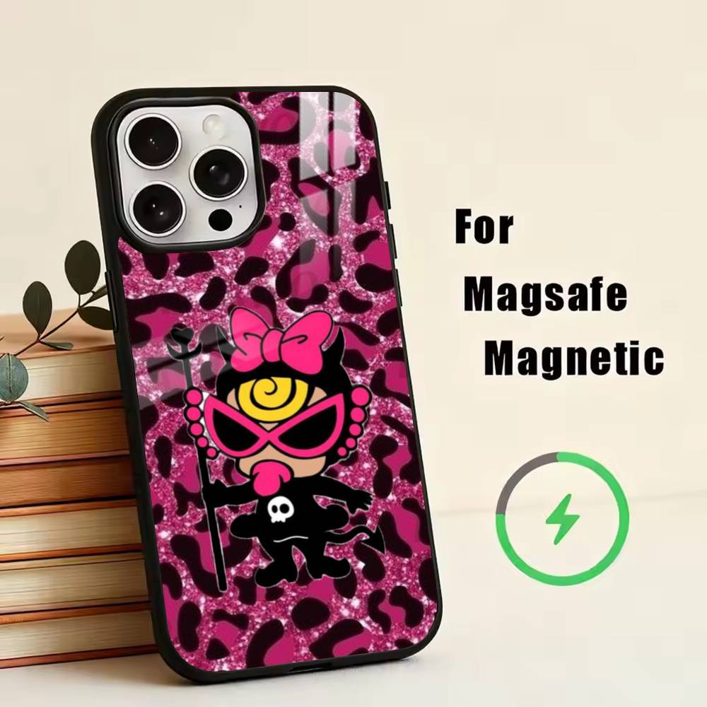 Y2K Hysteric M-Mini Phone Case For iPhone17,16,15,14,13,12,11 Plus,Pro Magnetic with Magsafe Wireless Charging