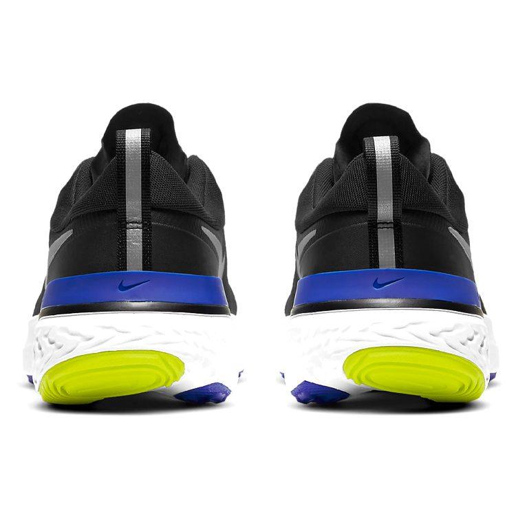 Nike React Miler Zwart Cyber Blauw CW1777-011