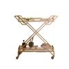 Modern Gold Serving Bar Cart