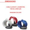 Master Lock Bike Lock Cable, 2 Keys, 180 cm x 8 mm