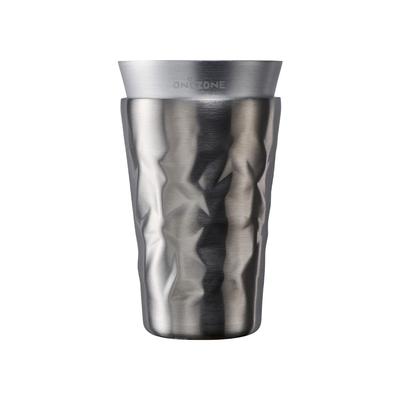 Vacuum "Hyokyoku" Tumbler, Insulated, Double-Walled Wall, Single-Walled Aluminum, 350ml, Silver, ON℃ZONE