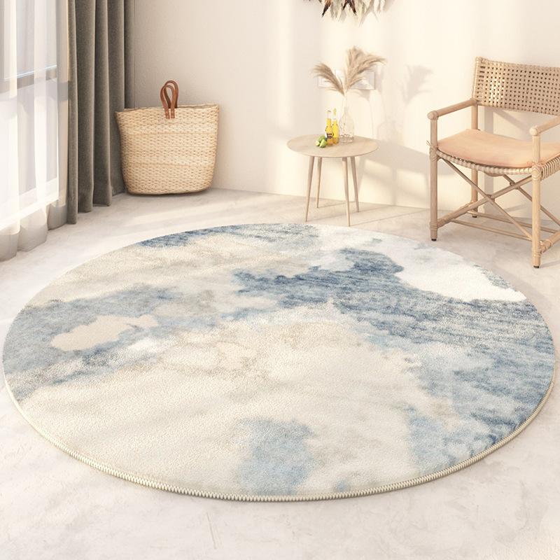 Senior Light Luxury Home Decoration Living Room Round Carpet Soft Non-slip Gaming Room Decor Chair Mat Easy Cleaning Bedroom Rug
