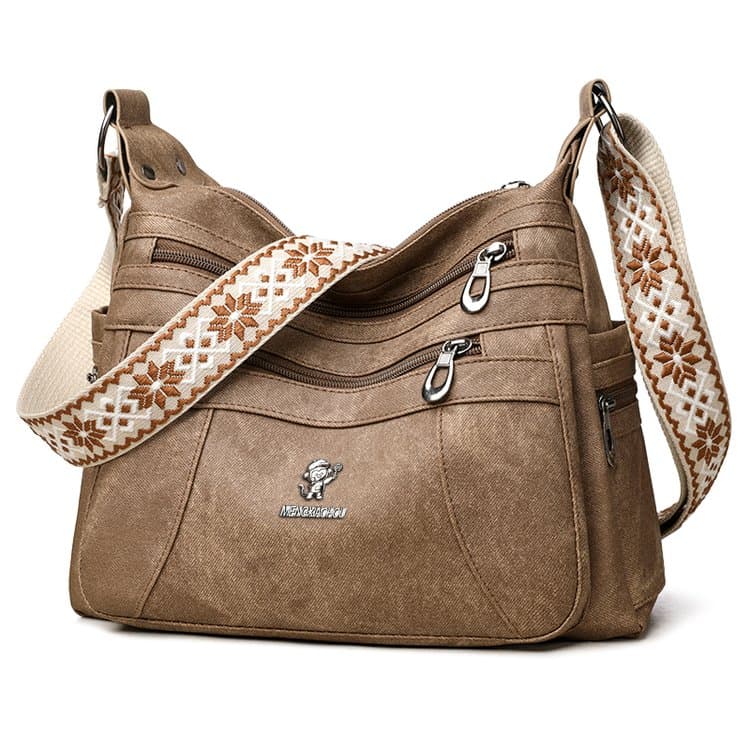 Vintage Schultertasche Damen Pendler Umhängetasche