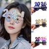 Sweet 2026 Happy New Year Glasses Cute New Year Decorative Sunglasses  Christmas Supplies