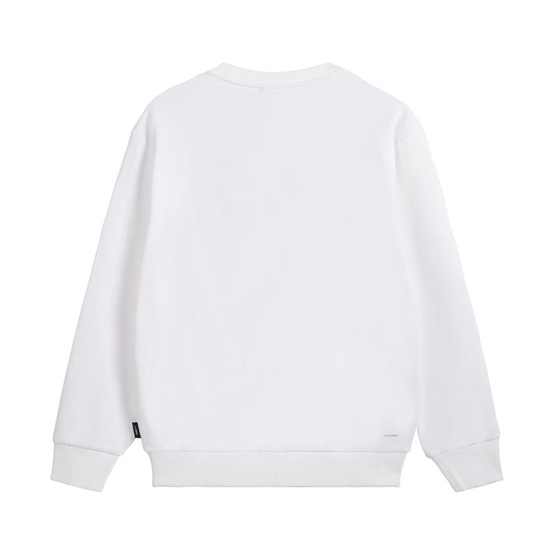 Li Ning Pullover Fashion Simple Comfortable Sports Lifestyle Trendy Vitality Sweatshirt Unisex Sweatshirt AWDVG95-2