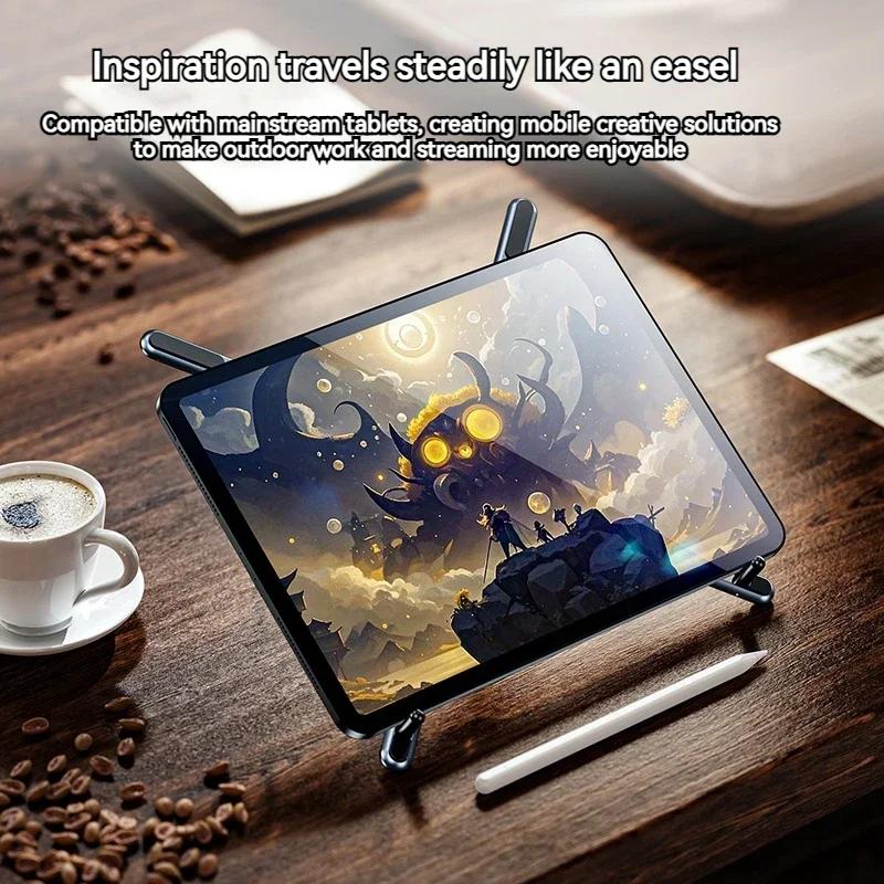 Faltbarer magnetischer Laptop-Ständer aus Aluminiumlegierung, tragbar, verstellbar, Halter zur Wärmeableitung, unterstützt Telefon, Tablet, Notizbuch