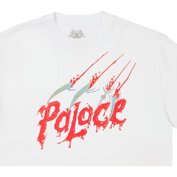 Palace Scratchy T-Shirt White Unisex Tops P25TS009