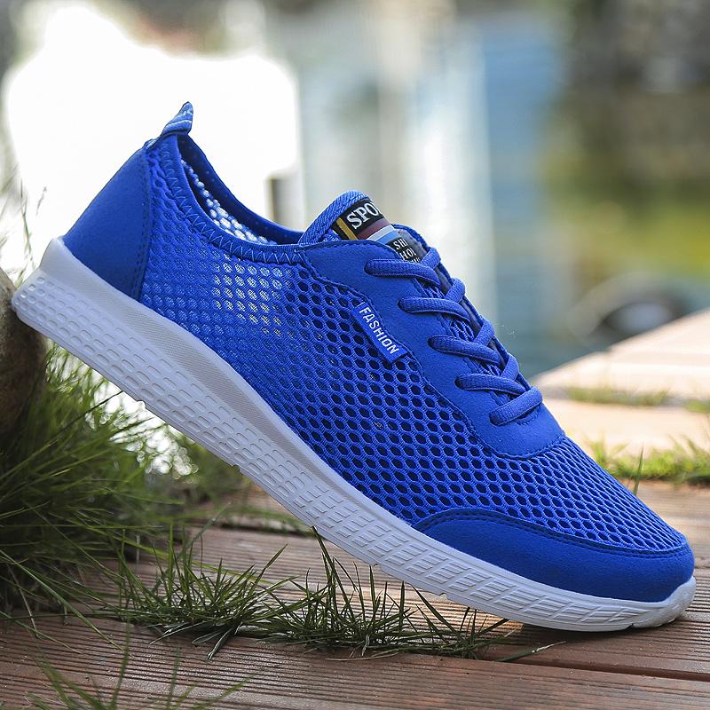 Summer Large Size Mesh Sneakers Casual and Light Running Mesh Shoes Thin Breathable
