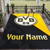 Benutzerdefinierter Teppich mit Aufdruck Borussia Dortmund Rutschfester Bodenbelag Für Wohnzimmer-Dekoration
