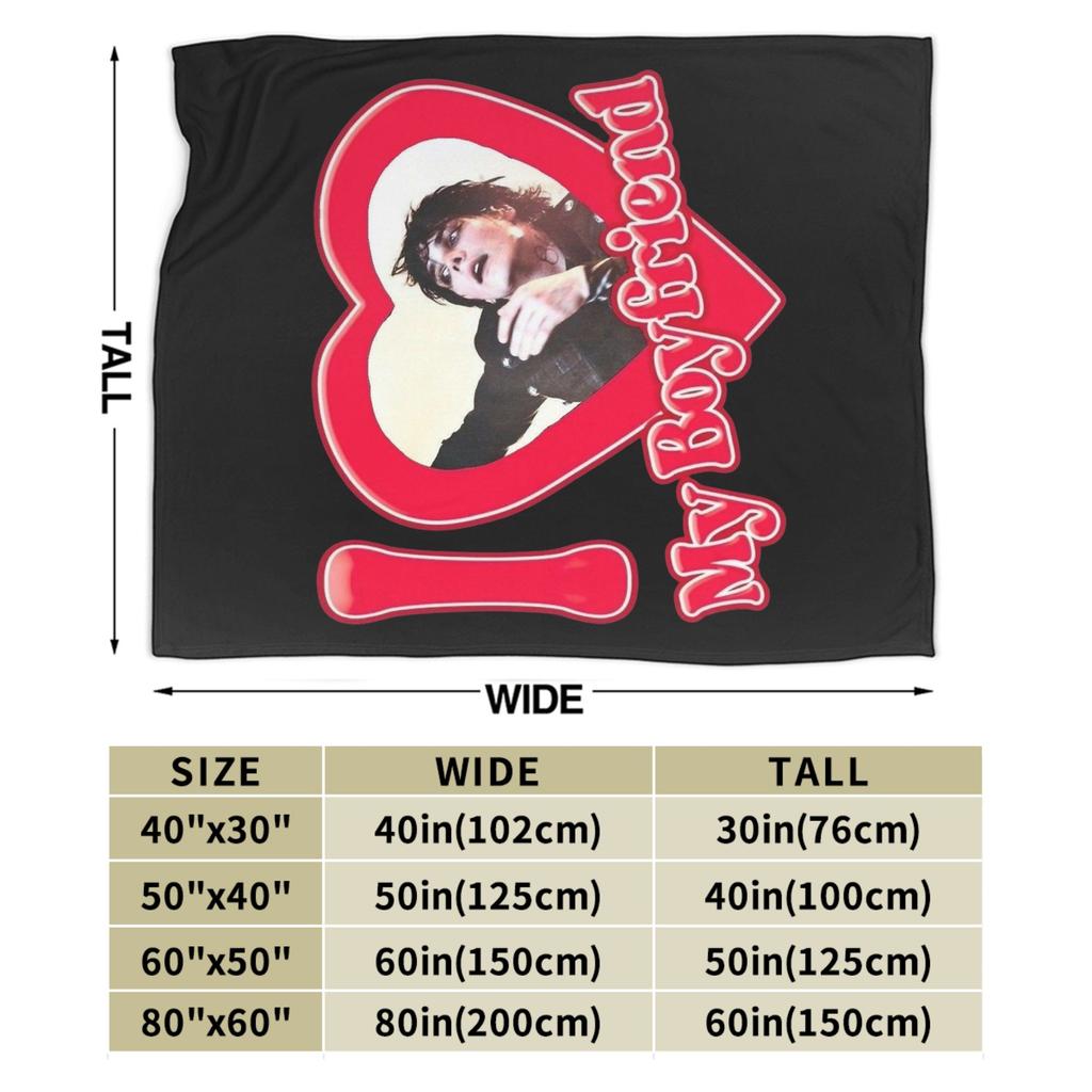I love Gerard Way My Chemical Romance Blankets Fleece Textile Decor  Portable Soft Throw Blankets for Bed Couch Plush Thin Quilt