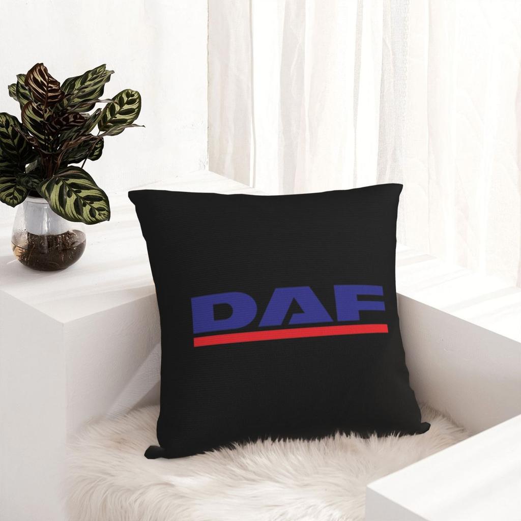 DAF Red Design Best Logo Square Pillowcase Cushion Cover Pillow Case Throw Pillow Cover for Home Sofa Living Room