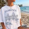 Florenz Italien Shirt, Europäisches Reise T-Shirt, Vintage Florenz Grafik T-Shirt, Italien Urlaubsshirt, Minimalistisches Reisehemd, Italienische Stadt Tee T-Shirt