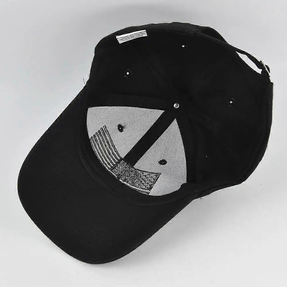 Neue Herren American Flag Stickerei Baseballkappe Verstellbar Snapback Casquette Outdoor Sport Mode Unifarbene Mütze Kpop Gorras Kostümkappen