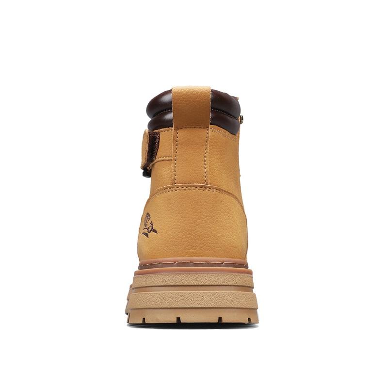 Men's Boots Lace Up Winter New High Top Leisure All-match Men's Casual Boots Non-slip Trend Rubber Men Flat Boots