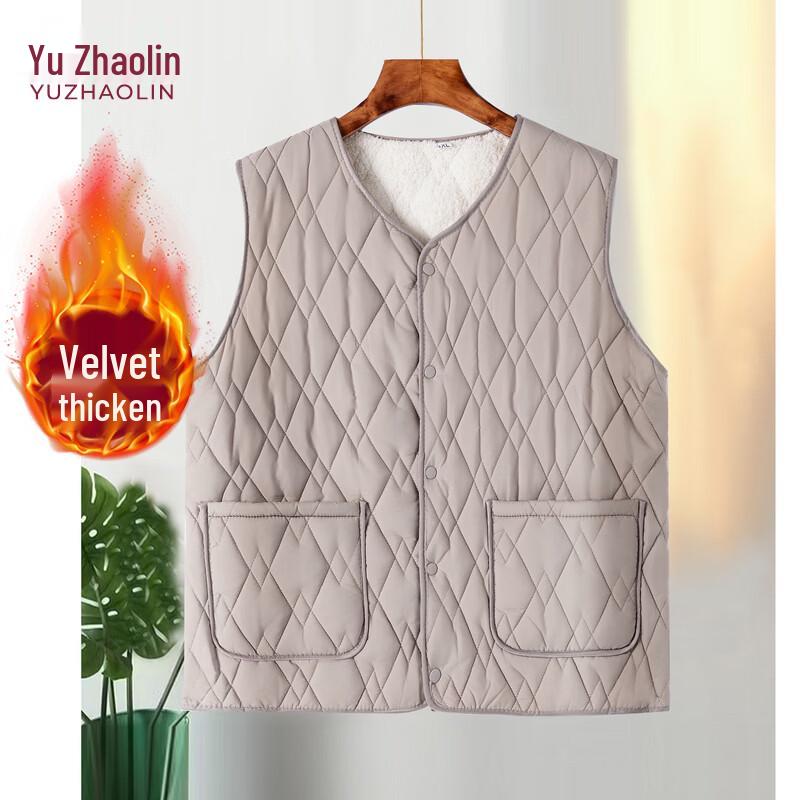 Женский плюшевый теплый жилет YUZHAOLIN 7XL