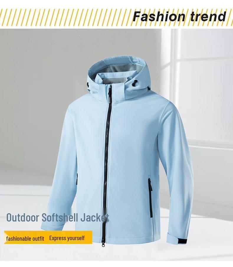 Unisex Windproof Waterproof Softshell Mountaineering Jacket - Fashionable & Versatile