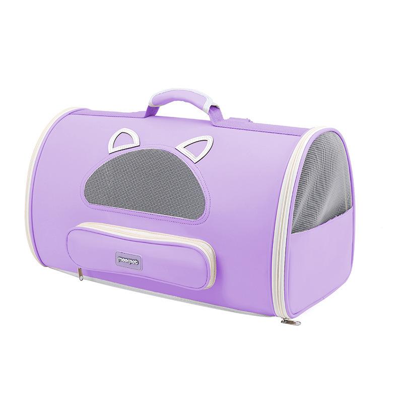 

Cat Bag Out Portable Shoulder Backpack Comfortable Breathable Large Space Cat Pet Bag фиолетовый
