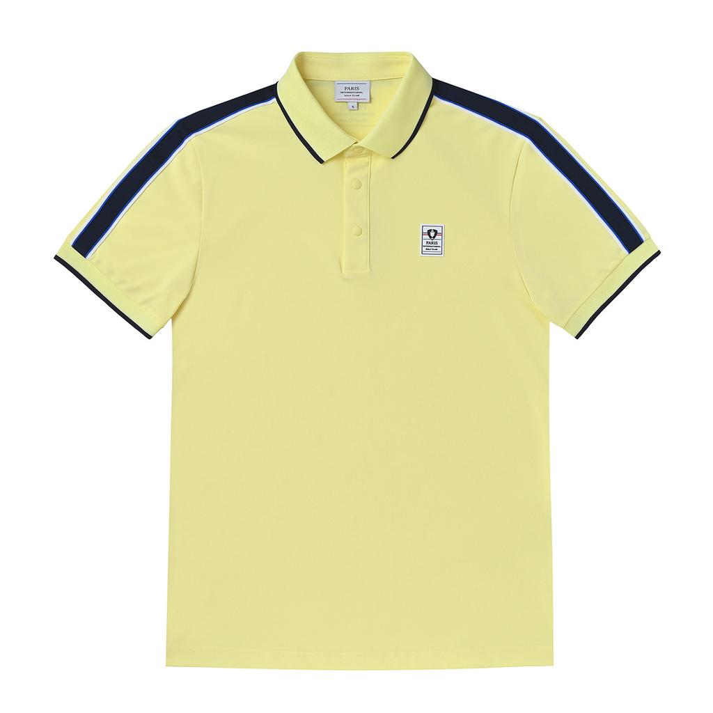 PIGC Men'S Color Block Short Sleeve Yellow (Sm0Dks23263)