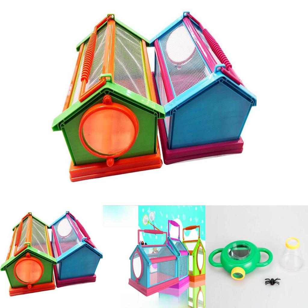 Дитячий набір для спостереження за комахами з ручною лупою та пластиковою кліткою для вивчення природи