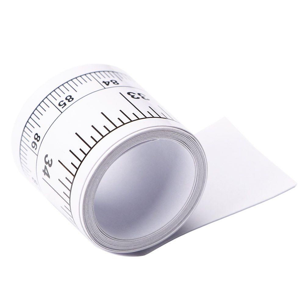 Sticker Metric Silver Vinyl Adhesive Sewing Tape Ruler Measure Self