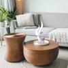 Home Décor Fire Shape Table Decorating Matte Finish Ceramic Figures - (White)