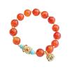 2026 Ximang Red Agate Lotus Seedpod Tassel Diy Bracelet Chalcedony Jewelry Live Delivery S2050502