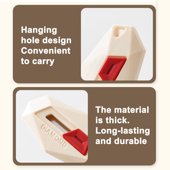 Box Cutter Auto-Retract Safety Blade Utility Knife Cardboard Magnetic Portable Tape Envelopes Cardboard Cutter Multi-Function Cutting