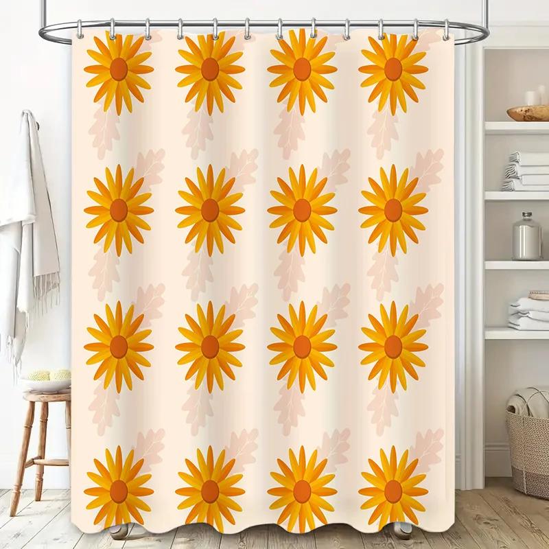 Brighten Your BathroomSunflower Shower Curtain for Home Decor Easy Installation in Various Sizes! Perfect Gift Idea!