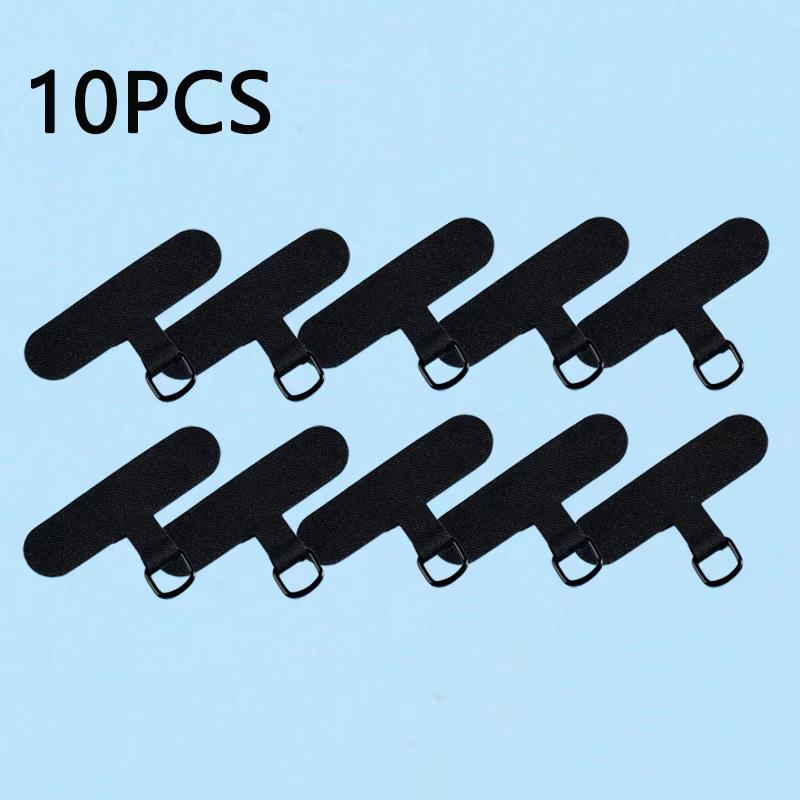 

10Pcs TPU Nylon Phone Lanyard Gaskets - Universal Detachable Anti-Lost Hanging Cord Patches, Tether Pads for Mobile Phone Straps