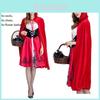 Enchanting Women Halloween Cosplay Witch Sorceress Dress Inspired By Little Red Riding Hood