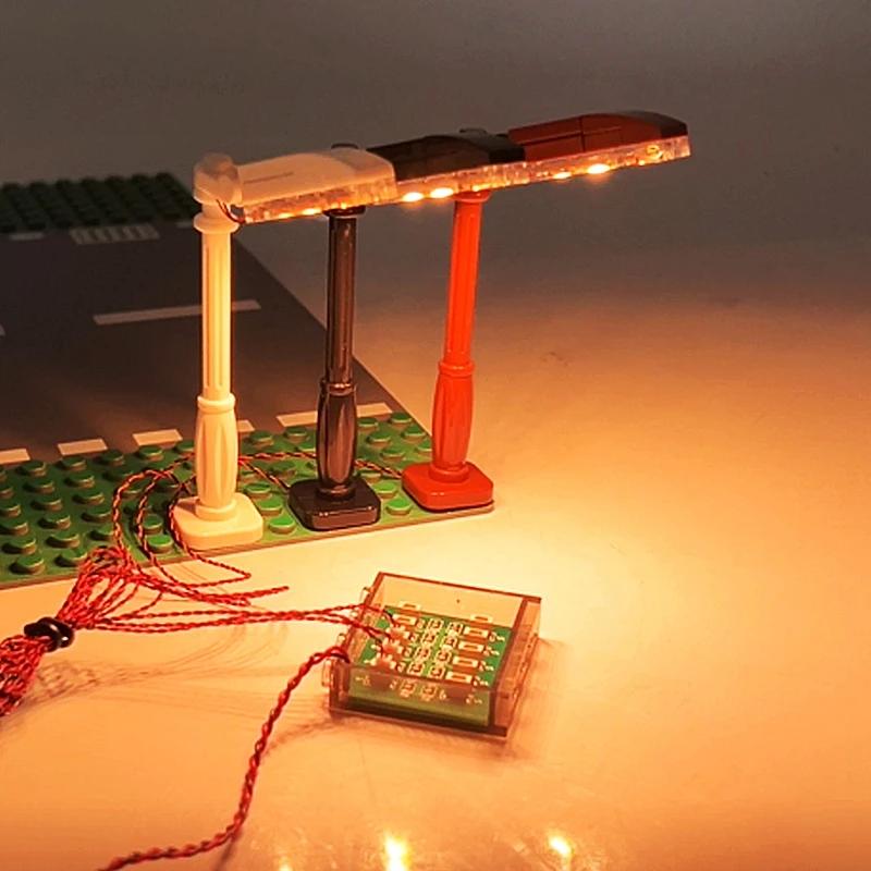 1 Pcs DIY 0.8mm Pin 1x1 1x4 1x2 LED Remote Control Building Block Flash Lamp City Light Lightsaber Spotlight Candle Lamp Bricks